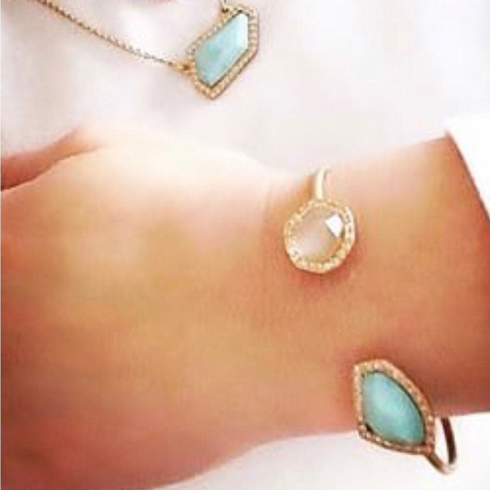 New Chloe + Isabel Sand + Sky Open Cuff Bracelet - Picture 2 of 10